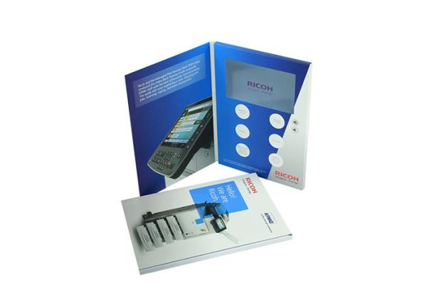 Custom Hard Cover Digital LCD Screen Brochure Video Mailer Advertising Player