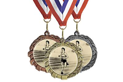 Customized Gifts Miraculous Metal Gold Award Marathon Sports Medal With Ribbon Metal Award Medals
