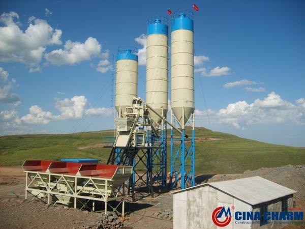 High Quality Construction Machinery HZS60 Stationary Concrete Mixing Plant