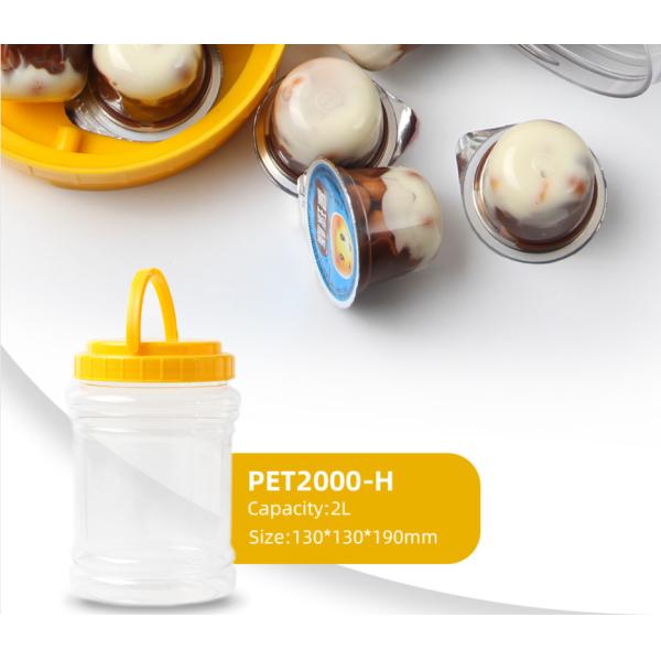 ЛЮБИМЕЦ бутылки варенья упаковки еды 2000g пластиковый привинчивает верхние опарникы