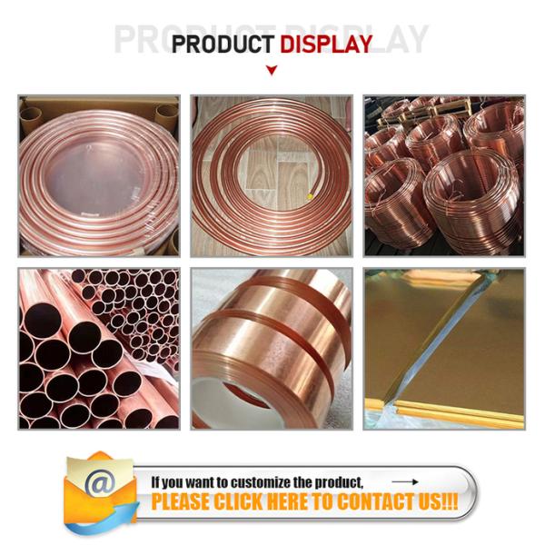 0.3-3mm Bright Uninterrupted Copper Straight Pipe For Efficient Heater Water Supply