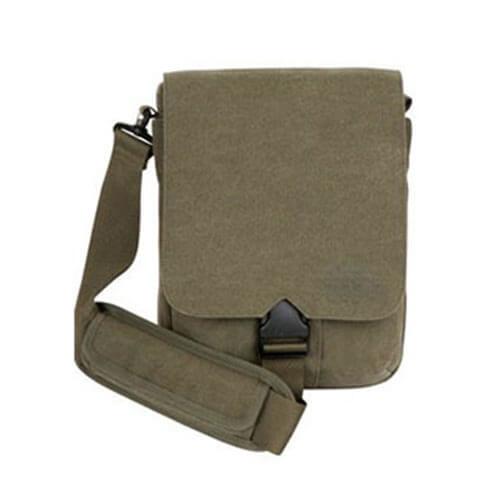 OEM Army Green Canvas One Side Bags With Multi Separate Pocket