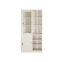 Cabinete de archivo higiénico resistente a la corrosión de la puerta de dos vidrios