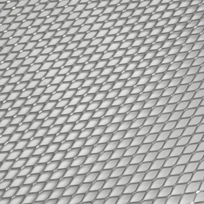 Decorative Diamond Grating Panels Self Furred Lath Slim Profile Ventilated Sunshade Design