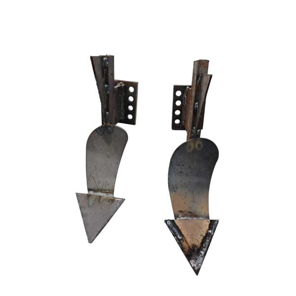 Rotary Tiller Plow Body with Pointed Plowshares & Furrow Knife – Durable, Heavy-Duty Small to Medium Plough for Efficient Soil Tilling & Thickening；Заглубитель почвофрезы нож центральный