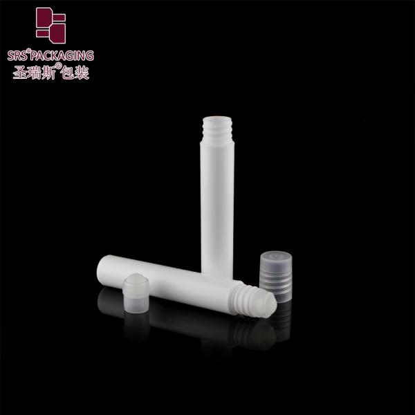8ml White PP PCR Plastic Roll On Bottle For Eye Care with Screw on Closure