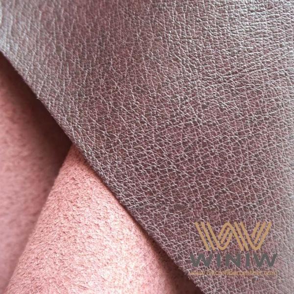 Reinforced Structure Maintenance Free Shoe Lining Synthetic Microfiber Leather Fabric