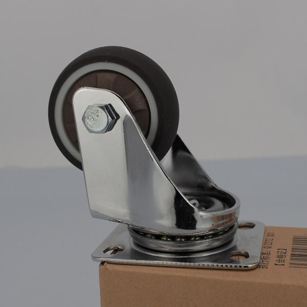 плиты шарнирного соединения колеса рицинусов рицинусы тележки еды улицы мягкой TPR мебели диаметра 50mm мобильные