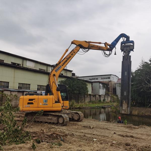 10m Sheet Pile Vibro Hammer , Hydraulic Pile Driving Hammer