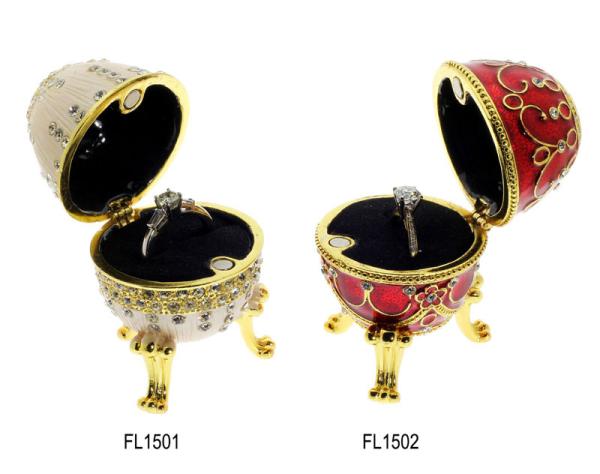 Faberge Easter Eggs Russian Royal Enamel Box Jewellery Box Holder Faberge Egg Box Style Decorative Enameled Trinket Box