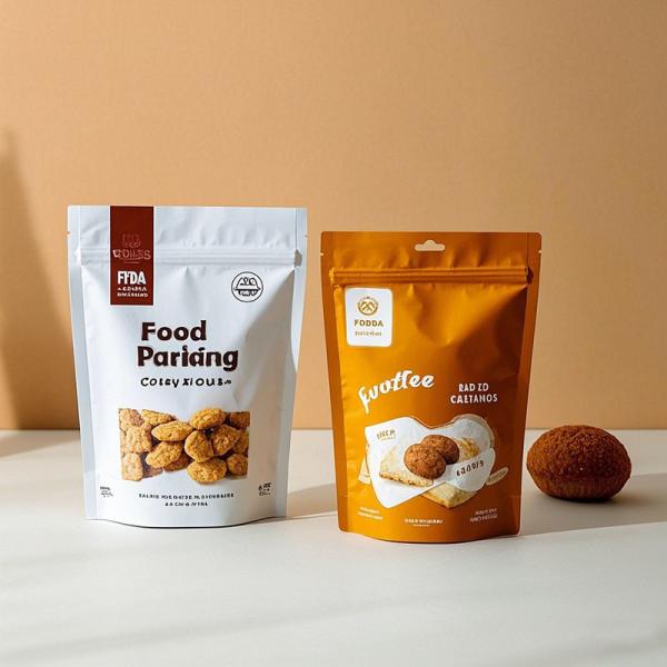 Food Packaging Bags - FDA Approved Stand Up Pouches with Ziplock & Custom Printing for Snacks, Coffee, Bakery 