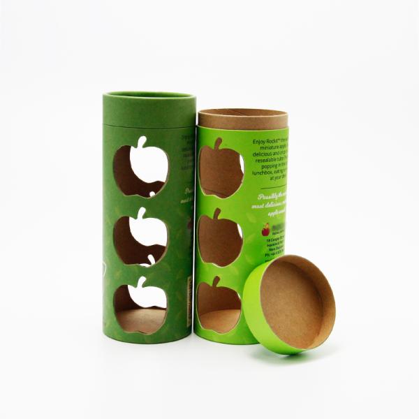 Круглая бумага полного цвета консервирует упаковывая трубку бумаги рождества Яблока