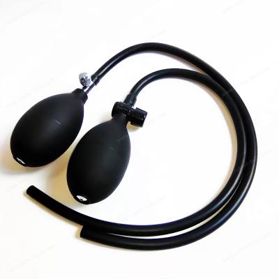 Replacement Black Manual Inflation Blood Pressure Latex Bulb with Air Sphygmomanometer latex bulb blood pressure bulb