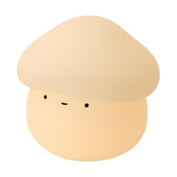 Mushroom Night Light For Kids Squishy Silicone Night Light 7 Soft ColorsTap Control Rechargeable Sleep Timer Beside Lamp
