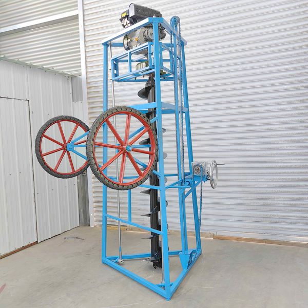 OEM factory Gas-Powered Tripod Tree Planting Drilling Machine-Portable Farm & Orchard Hole Digging Tool loess layers, clay layers, and soillayers containing pebbles and gravel