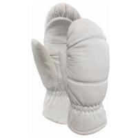 Estilo de couro dos mitenes do Skateboarding das mulheres de Shell Ski Gloves For Men For da cabra branca