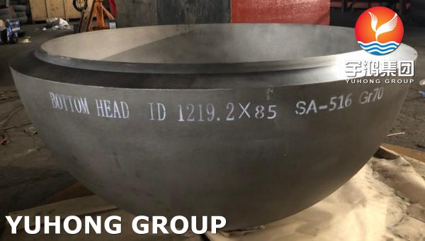 ASME SA516 Gr.70  Carbon Steel Heat Exchanger Head Customized Design
