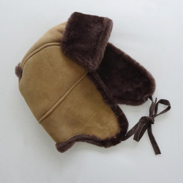 Breathable Children Fur Hat , Warm Genuine Fur Trapper Hat Plush Style