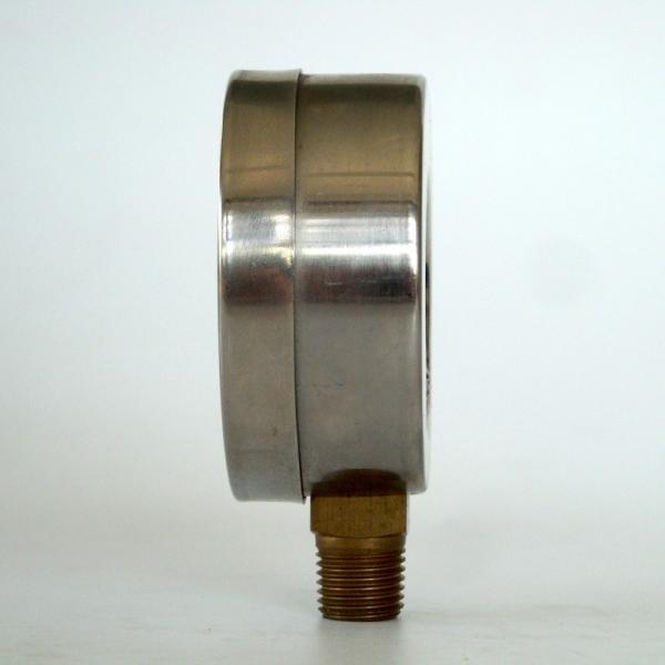 63mm Stainless Steel Pressure Gauge 12 Bar 160 Psi Dual Scale Brass Internals Manometer