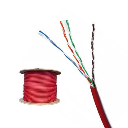 Cable CAT5E UTP Rojo LSZH Rendimiento Estable Rentable para Redes a Gran Escala