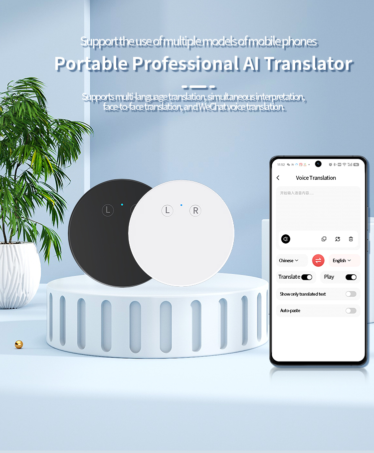 Smart Mini Translator Device 35 Languages Online Translation Machine AI Assisstant Talk