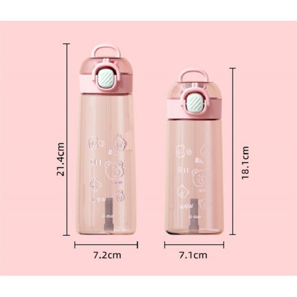 Kids Eastman Tritan Plastic Sports Bottle With Straw And Handle