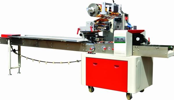 Cake / Bread Pillow Packing Machine Easy Operate Touch Screen Display