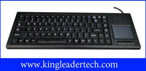Compact Plastic Industrial Computer Keyboard IP65 With Function Keys And Trackball