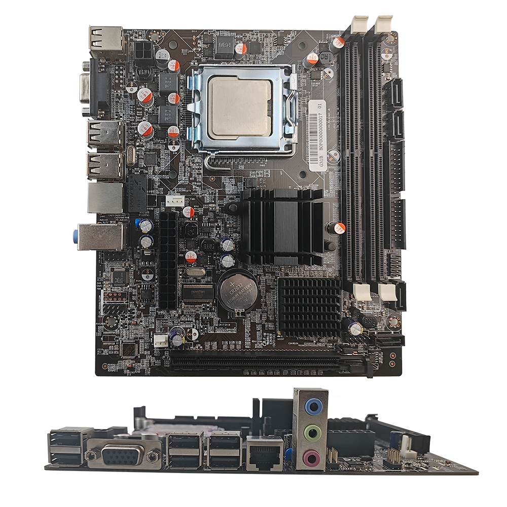 PCWINMAX Combo Set & Bulk Price G31 LGA775 Motherboard with Xeon E5 CPU Micro ATX DDR2 Max 4GB Stable Office PC Combo Ready to Use, OEM Wholesale