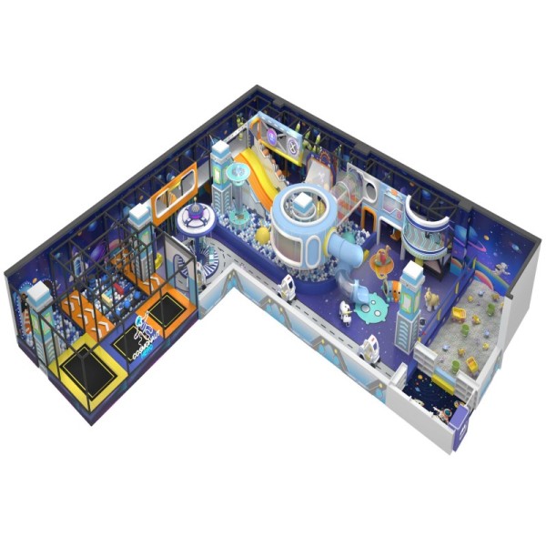 Custom Macaron Private Indoor Soft Play System All In One Leisure Center Home Villa Kids Playground