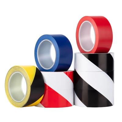 High Tensile Strength PVC Lane Marking Tape For Warehouse Safety In Black And Yellow