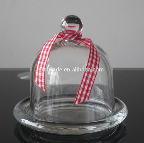 Mini Round Glass Storage Jars com tampa da tampa, cartuchos de vidro da cozinha