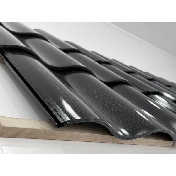 Topcon Solar Panel Technology BIPV 50W Glass and Monocrystalline Silicon Solar Roofing Tile System 685*420*9mm Size