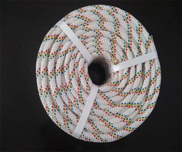 Corda de nylon exterior estática 12mm 330lbs para a escalada da segurança