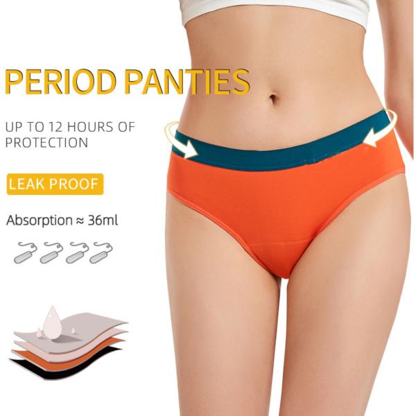 Period Underwear For Teen Period Panties Heavy Flow Organic Cotton Mid Waist Teenagers Panty