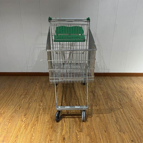 Carro de la compra de supermercado tipo estándar asiático de tranvía ruso de 210L, carrito de la compra de comestibles
