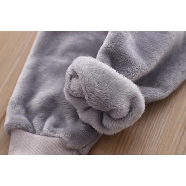 пижамы фланели медведя Unisex детей малыша зимы 18kg термальные установили OEM