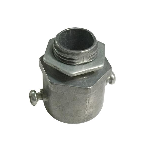 20MM Flexible Conduit Adaptor Zinc Alu Electro Galvanized With Two M4 Screws