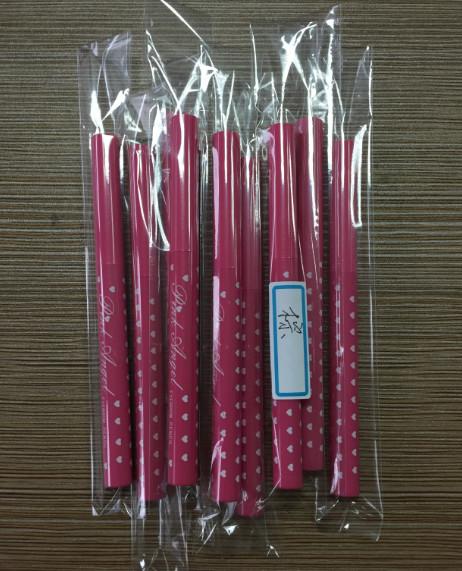 Pink angel series automatic eyebrow pencil, custom made makeup pencil OEM