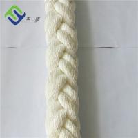 Corda de amarração de nylon branca 36mm de 8 costas de grande resistência para o fuzileiro naval