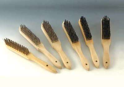 Wooden handle brush