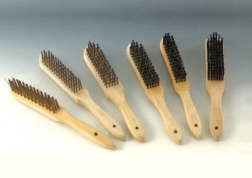 Wooden handle brush