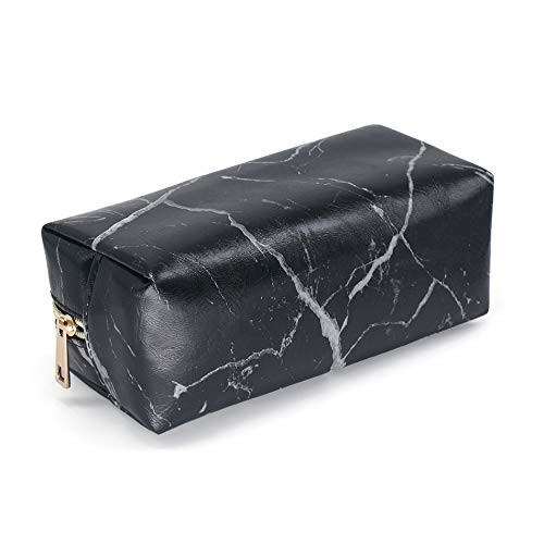 Marble Black Makeup Accessories Bag , Makeup Brush Pouch Case Eco Friendly
