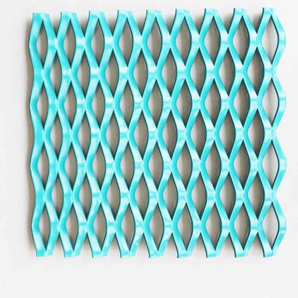Customized Powder Coating Expanded Aluminum Mesh Wear - Resisting Smooth Surface