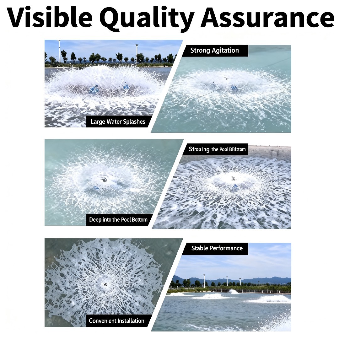 Three Phase Permanent Magnet Paddle Wheel Aerator Variable Frequency for Pond Farming