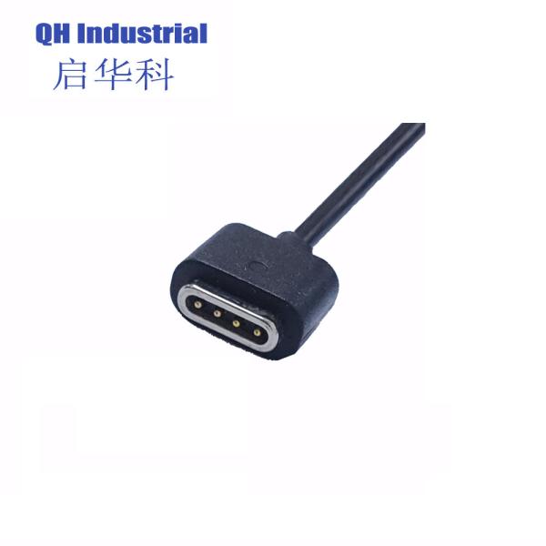 2A 700gf Stong Magnetic Force 80cm Male & Female 4Pin Magnetic Charging USB Cable Connector