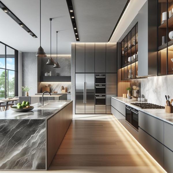 Custom Modern Style Solid Wood Kitchen Cabinets Luxury Kitchen Cabinets Set