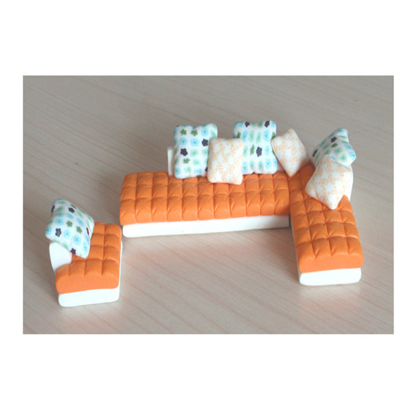 colorful model beds furniture bed, mini ceramic model bed for indoor indoor scene