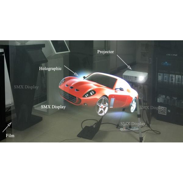 Фильм 3D задней проекции собственной личности слипчивый голографический прозрачный для проекции окна