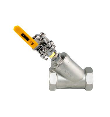 O corpo de aço inoxidável do filtro 316SS de BSP 800Psi Y coube com o conjunto da purgação